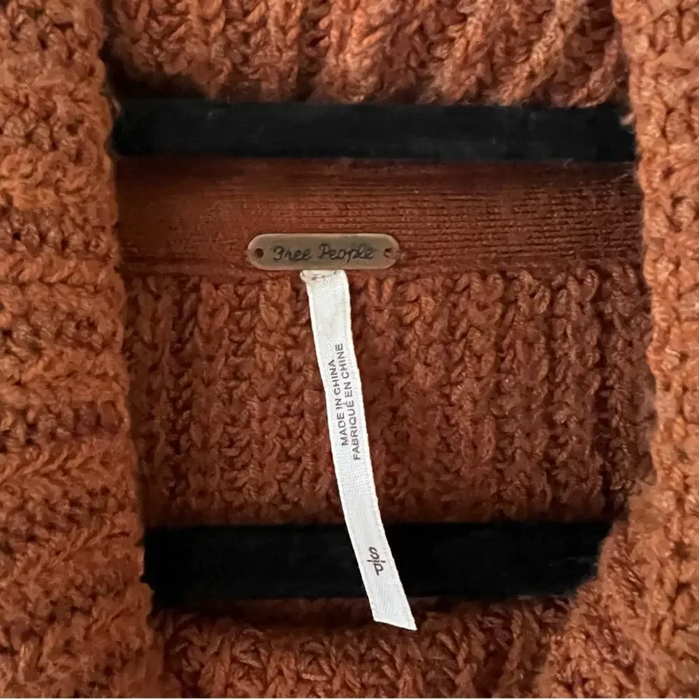 Free People Eleven Knit Turtleneck Tunic Sweater